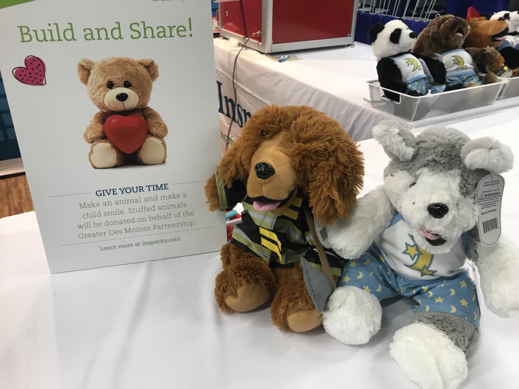 We’re proud to have teamed up with <a href="/Insperity/">Insperity</a> and attendees of #ACCE18 to build and donate 200 bears to @AmandaPandaDSM and #childrenandfamiliesofiowa #DSMUSA