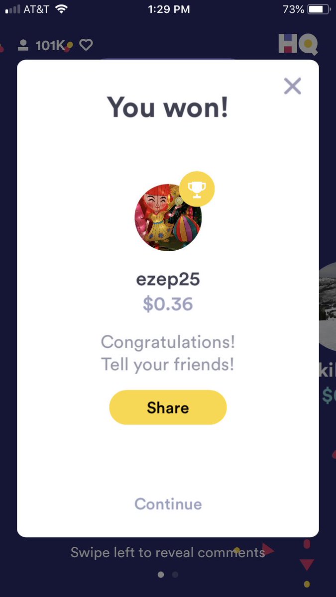 All those years going to Disney paid off! Just won my first <a href="/hqtrivia/">HQ Trivia</a> game 😆😆😆
