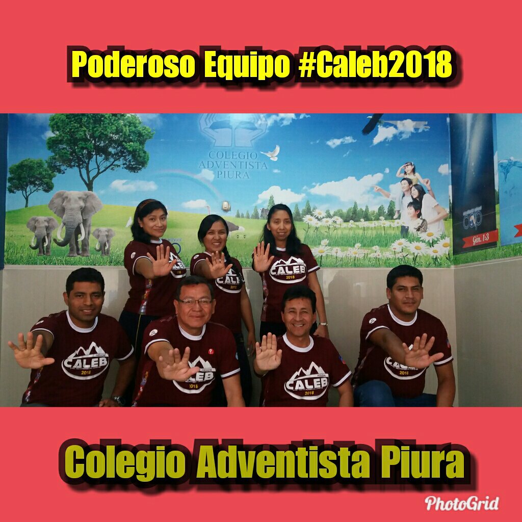 Greys_Chari's tweet photo. El @ColegioAdvPiura comprometido con el #ProyectoCaleb y estamos listos y preparados para este impacto evangelizador... Y tú, qué estás esperando? Te esperamos 🖐️#MisiónCaleb @AdventistasMPN @bill_quispe @chzleroy @Pr_Bailon @AdventistasUPN @PrVictorVasquez https://t.co/nhZOIx7NTH