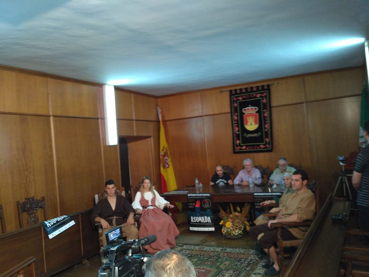 Presentación de la obra de teatro Asonada, que tendrá lugar en Pedroche, los días 17, 18 y 19 de agosto. Basada en la toma y destrucción del Castillo de Pedroche