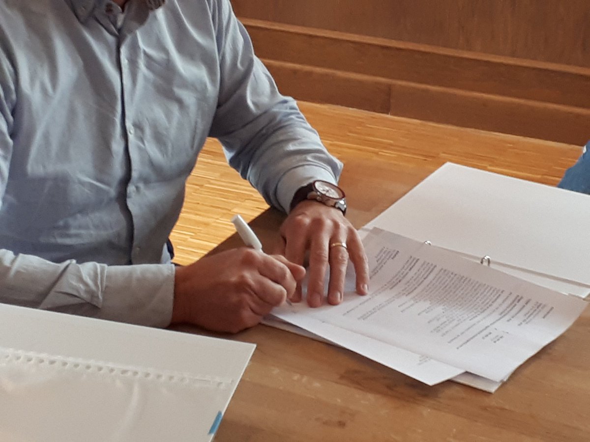 Contractondertekening 25 won. #BlokjeOm Oldenzaal #DuraVermeer #WboWonen