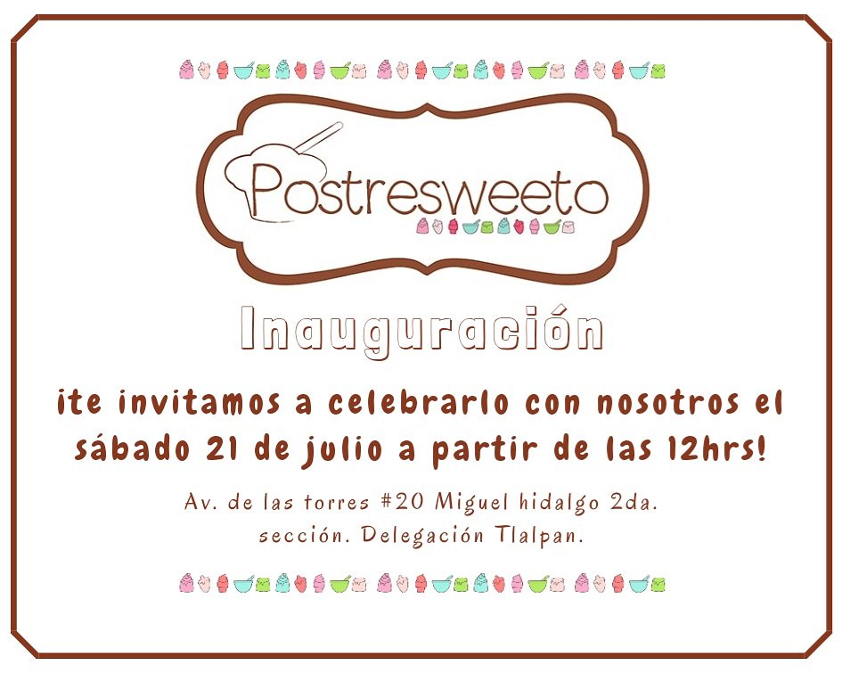 postresweeto's tweet photo. Los esperamos!!!!!... https://t.co/5rKOuRxudE