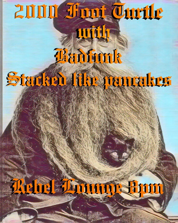 TONIGHT AT THE REBEL LOUNGE 8pm we gonna rock n roll all night till the sun doth shine with @SLPancakes and Badfunk $12 +21