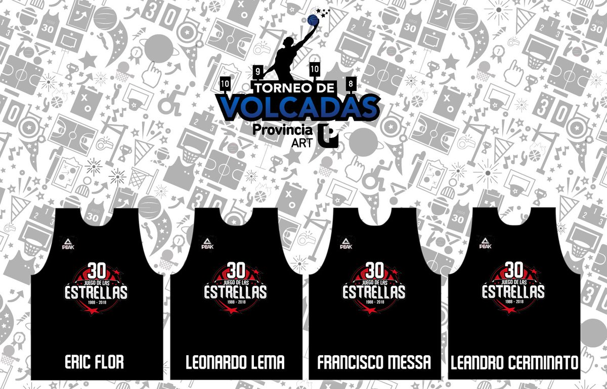 El Torneo de Volcadas Provincia ART tendrá a 4 ⛹🏻‍♂️⛹🏻‍♂️⛹🏻‍♂️⛹🏻‍♂️ jugadores compitiendo por el título del 30 #JdelasEstrellas 🎉⭐️🏀 <a href="/Ericflor/">Eric Flor</a> <a href="/LemaLeoo/">Leo Lema</a> <a href="/leancerminato/">Leandro Cerminato</a> y <a href="/messa_francisco/">Francisco Messa</a> Se viene el Juego :: Domingo 22 en el Pando ‼️ juegodelasestrellas.com.ar/30juego/?p=4825