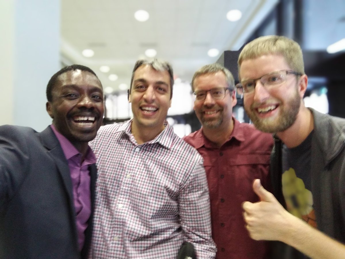 arthiak_ssc's tweet photo. What a great #TechTalkThursdays session!These guys are the cat's meow! you know you're having a great session when you get thrown out of the boardroom by the next meeting. Thank you @DaveToeg @sastels @sboots &amp; @CDS_GC for inspiring us. #TCDigital #gcdigital #shouldersofgiants https://t.co/6LiY6EOGBU