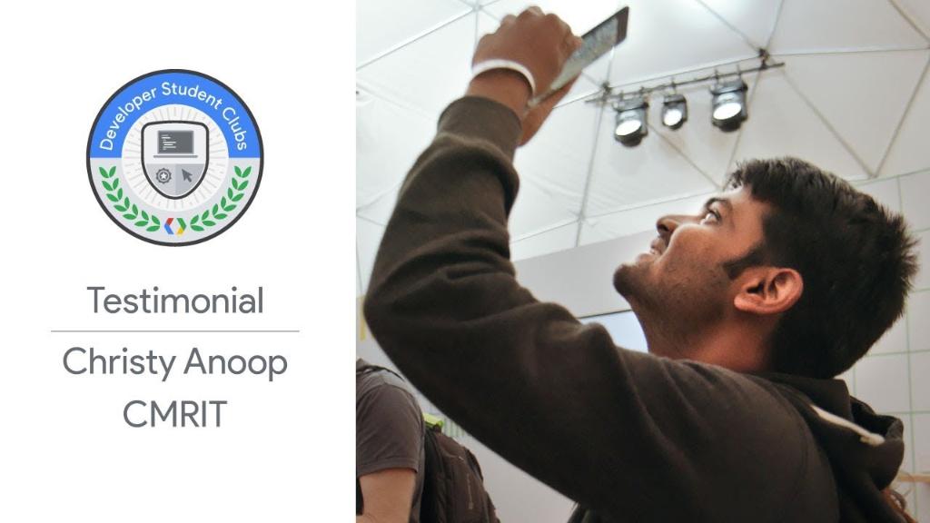 googledevs's tweet image. Developer Student Club lead Christy Anoop tells us about his experience visiting #io18 and the insights he will bring back to his club and inspire other students and developers to solve local problems through mobile technology

Watch here →
bit.ly/2O2uf7J