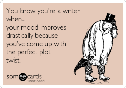 MichaelSpecks's tweet photo. My family &amp; all of my #amwriting friends know how much happier I am on good #writing days. My mood sours when I struggle to crank out ~500 words. &amp; on days that I manage ~2K, I feel like I'm on top of the world. Anyone else feel the same? https://t.co/YizyjjAlFH