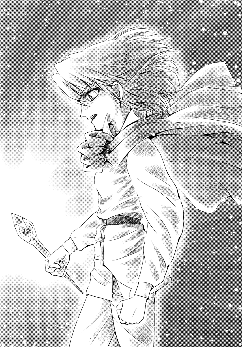 オリキャラの魔法使いの女の子。実際のマンガのシーンではここまで手の込んだ事はしないかも知れないけど、練習も兼ねて色々と試しながら描きました。 デジタルだと気軽に色々試せるのが嬉しい。手描きだと勇気入ります(^_^) #絵描きさんと繋がりたい #イラスト王国 #イラスト通り #オリキャラ