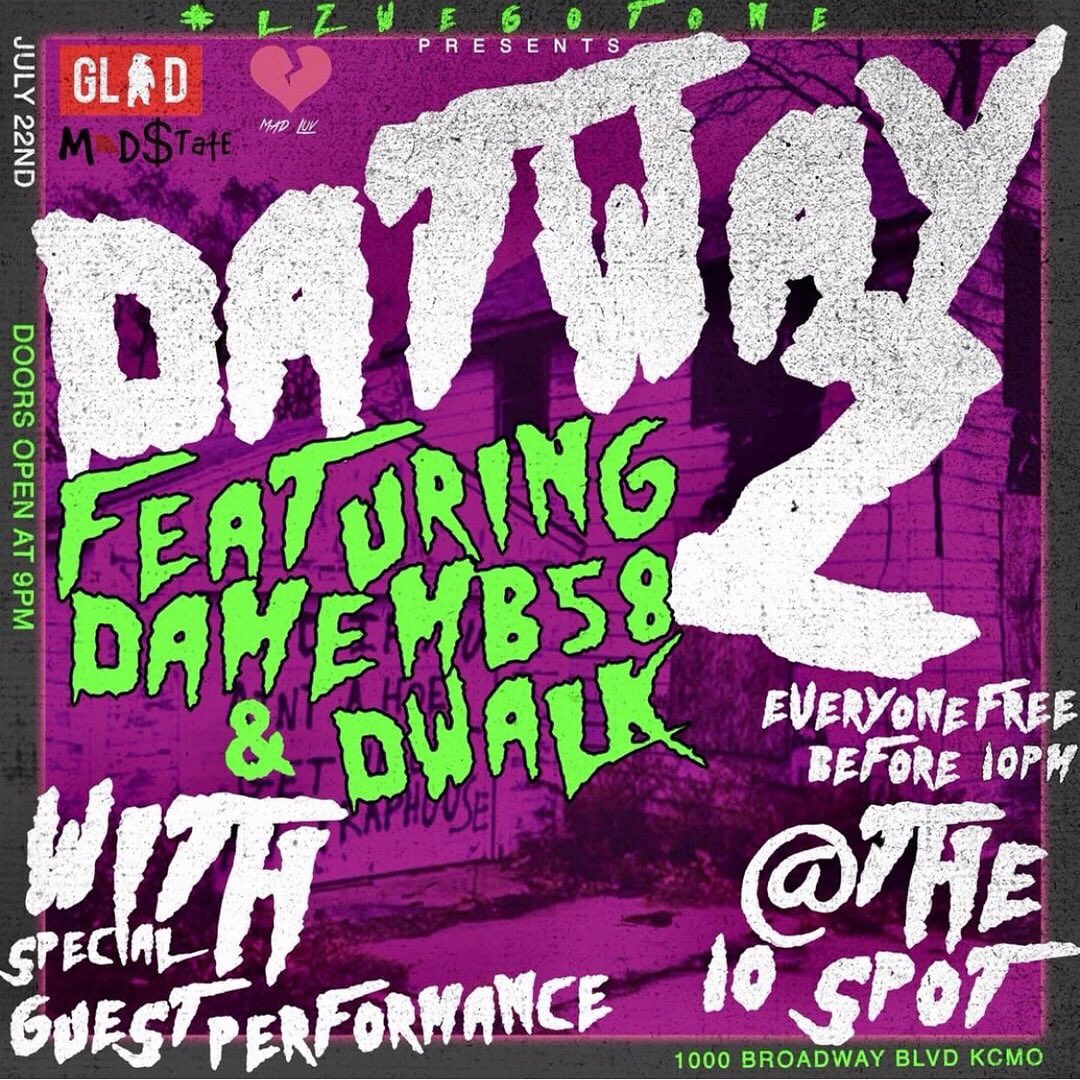 LzWeGotOne's tweet photo. 🚨 SUNDAY 🚨- #DATWAY2 🎬 18 to enter 21 to drink • 10Spot - 1000 Broadway📍 doors open at 9pm - everyone FREE until 10 🗣 EARLY ARRIVAL STRONGLY SUGGESTED ❗️ #GLAD #MIDSTATE #MADLUV #LzWeGotOne 🤘🏾 https://t.co/BpCYSp0HbA