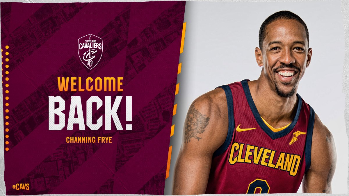 It's official. Welcome back, @Channing_Frye! DETAILS: on.nba.com/2uP3SsX #AllForOne https://t.co/ZZyfdyQdVE