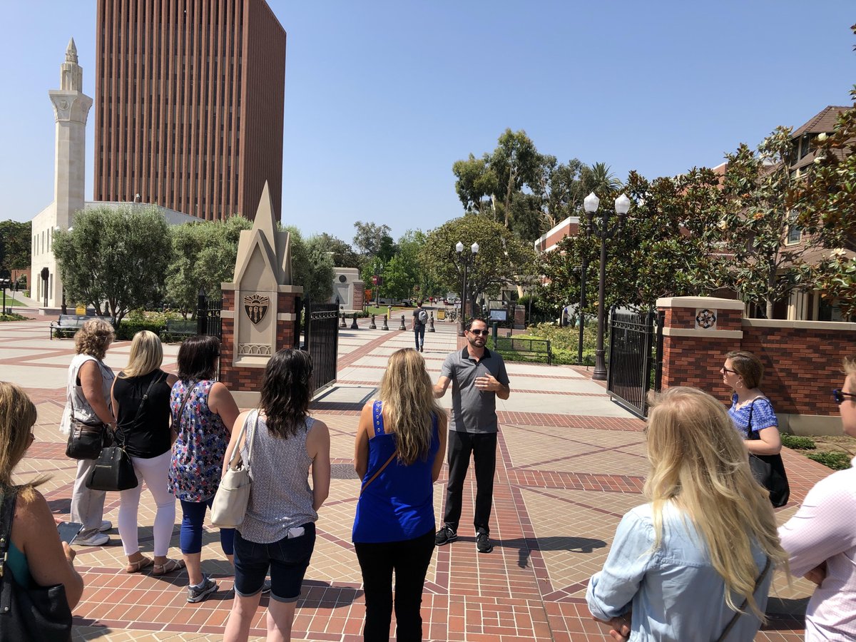 SEGD's tweet image. #segdwayfinding attendees on a tour of USC! The FOMO is real. This could've been you...and still can be if you're in LA! Join us for some knock-out sessions on #wayfinding and #placemaking. Register now or show up tomorrow and we'll take care of you: bit.ly/2FEaDSk