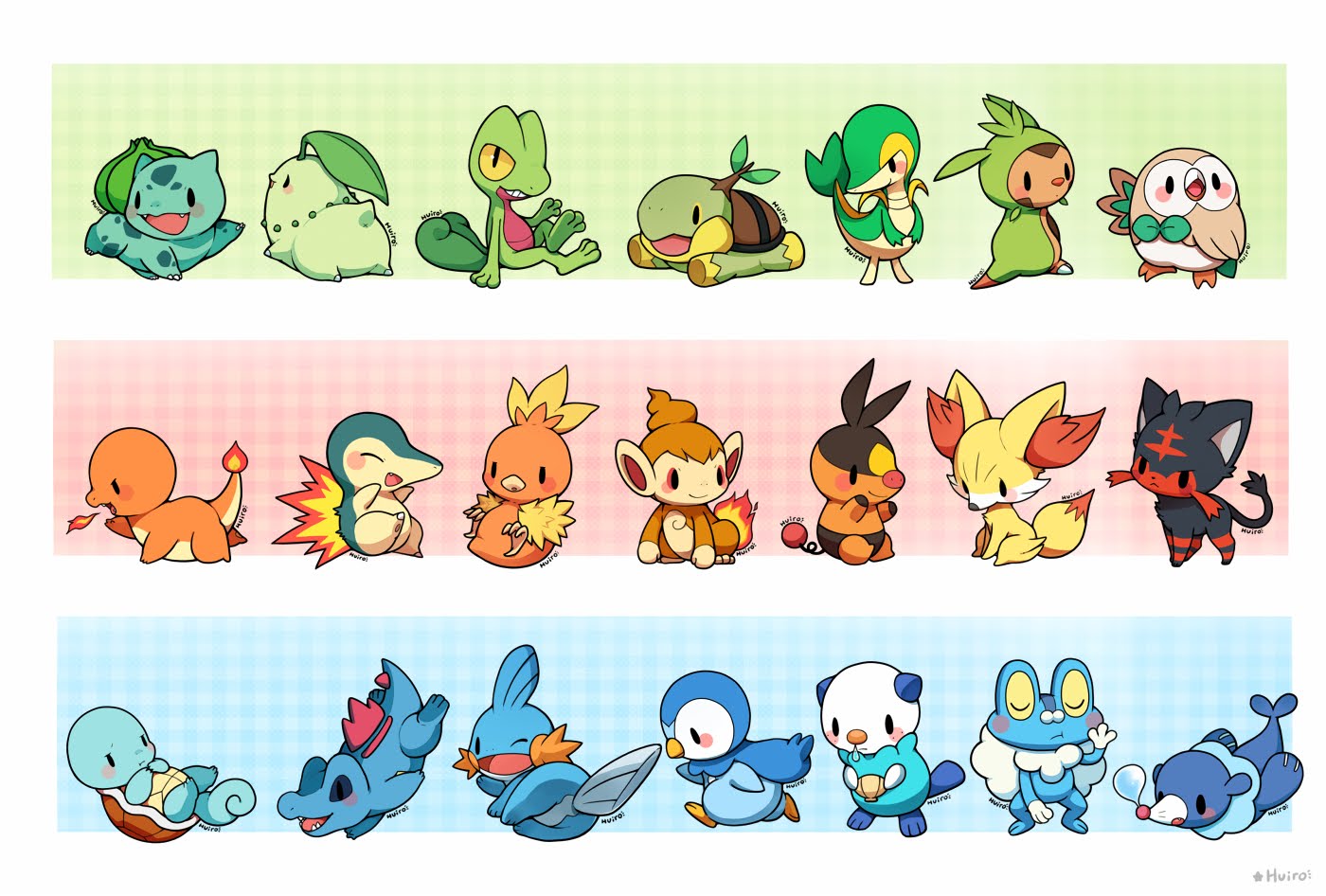 pokemon starters 1st gen