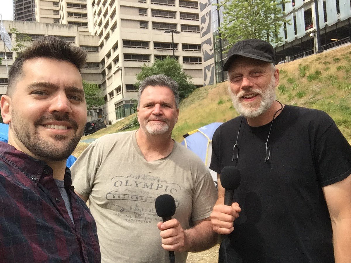 ProfShulman's tweet photo. A day on #SeaHomeless is great! Stick around for 6 more weeks of coverage on the topic in new season of Seattle Growth Podcast. https://t.co/yPGc7hNzeD https://t.co/zF9uUee5tt