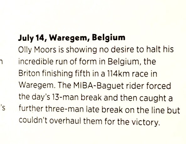 Good results by @ollymoors51 featured in this weeks <a href="/cyclingweekly/">Cycling Weekly</a> magazine... 👍🏼