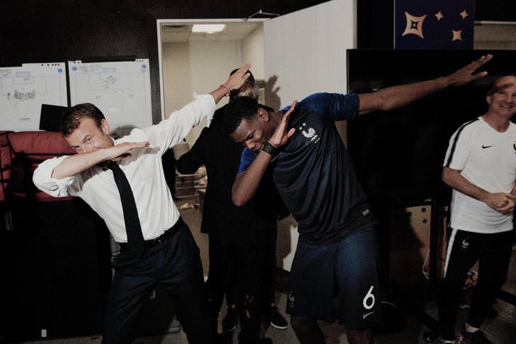 vincentglad's tweet photo. Désolé de casser l'ambiance mais champion du monde ou pas, Paul Pogba va devoir s'expliquer sur ce dab effectué avec un proche d'Alexandre Benalla. https://t.co/K3tnRmMWKf