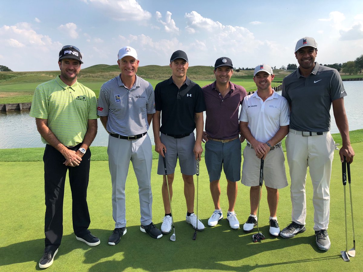 Look who is on the ⁦<a href="/TheOpen/">The Open</a>⁩ leaderboard! Two guys who attended the ⁦<a href="/RyderCupUSA/">Ryder Cup USA</a>⁩ practice round ⁦<a href="/legolfnational/">Le Golf National</a>⁩ last weekend. Keep it going ⁦<a href="/tonyfinaugolf/">Tony Finau Golf</a>⁩ and ⁦<a href="/K_Kisner/">Kevin Kisner</a>⁩