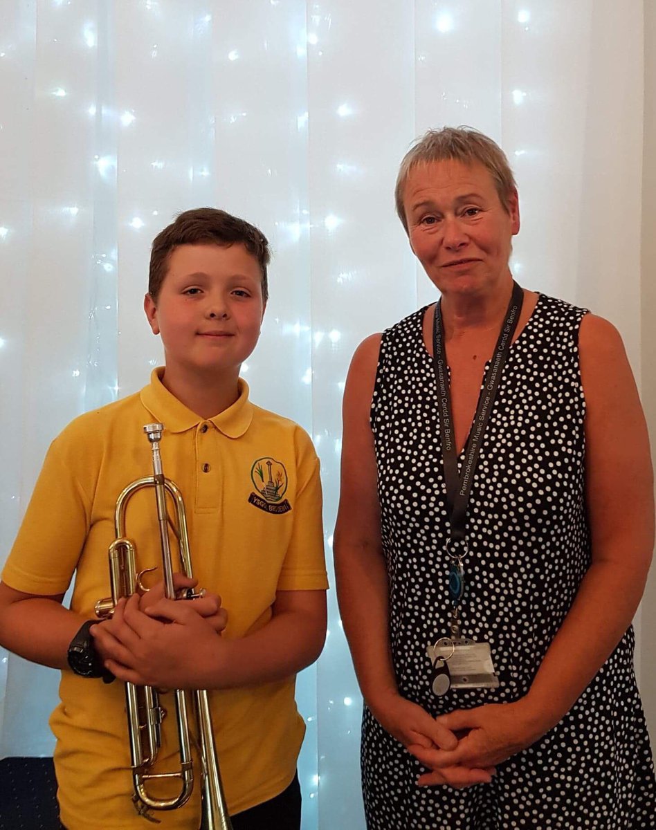 ybd_stdavids's tweet photo. Well done to Morgan, Year 6 who played solo on his trumpet! Da lawn ti! 🎺🎼🎺 https://t.co/jLM1MKQ8oG