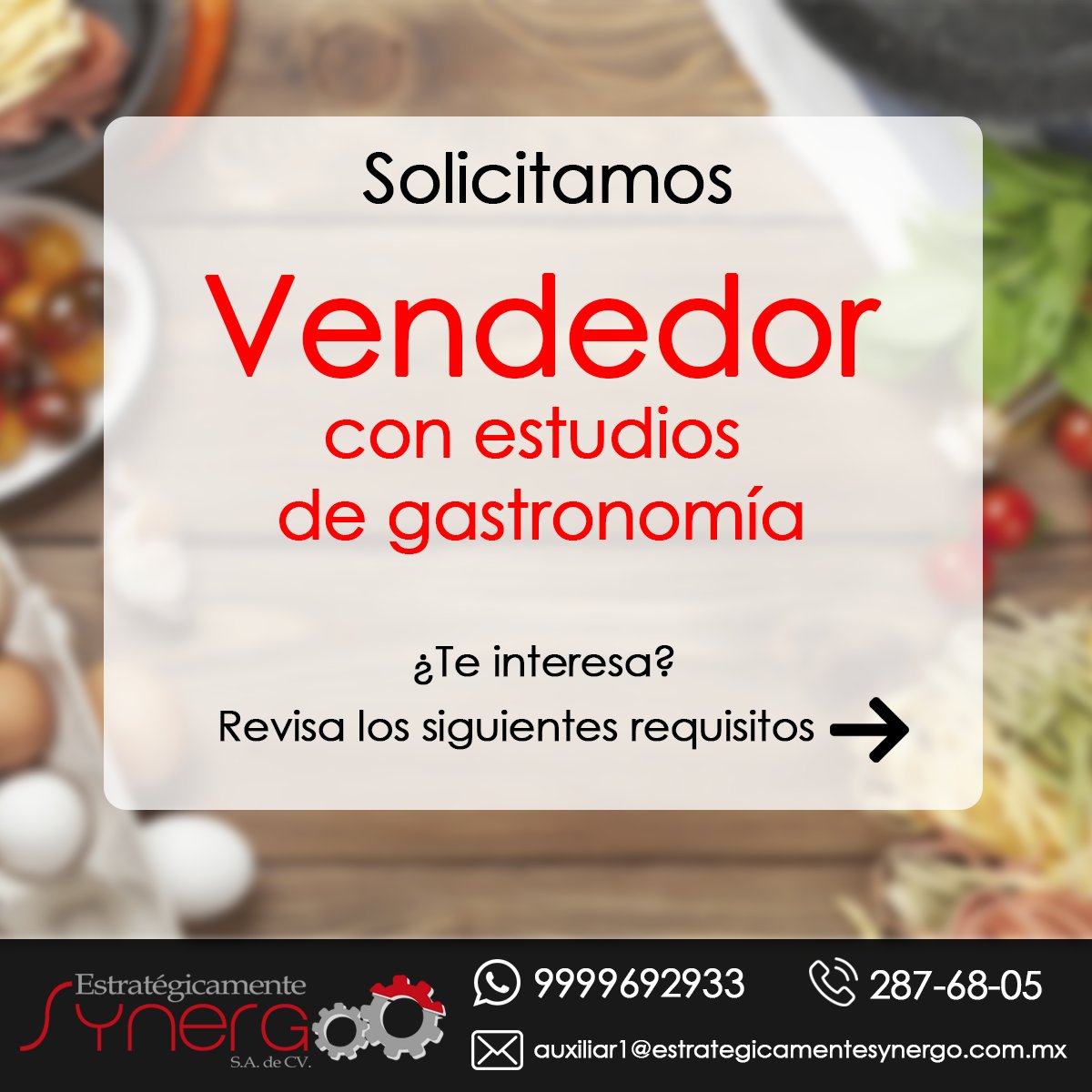 rhsynergo's tweet photo. ¿Ya conoces nuestras vacantes?

Visita el siguiente link → https://t.co/sRlFVYZBCN

#FelizJueves #EmpleosEnMerida #VacantesEnMerida #Synergo #YoBuscoEmpleo https://t.co/lByJYzx6BF