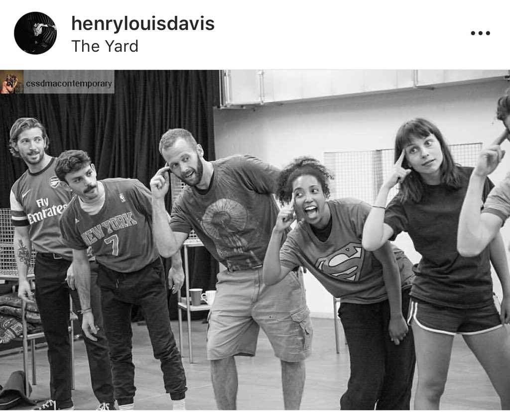 HenryDavisFans's tweet photo. Wondering what @henrydavisart has been up to recently? 
Working on his MA @cssd_contemp @CSSDLondon #NewWriting #ScenesAtTheEndOfTheWorld by #ChrisBush @YardTheatre 
24-27th July. Tickets from https://t.co/LLBokIg0KV https://t.co/sbBYGRAWqG