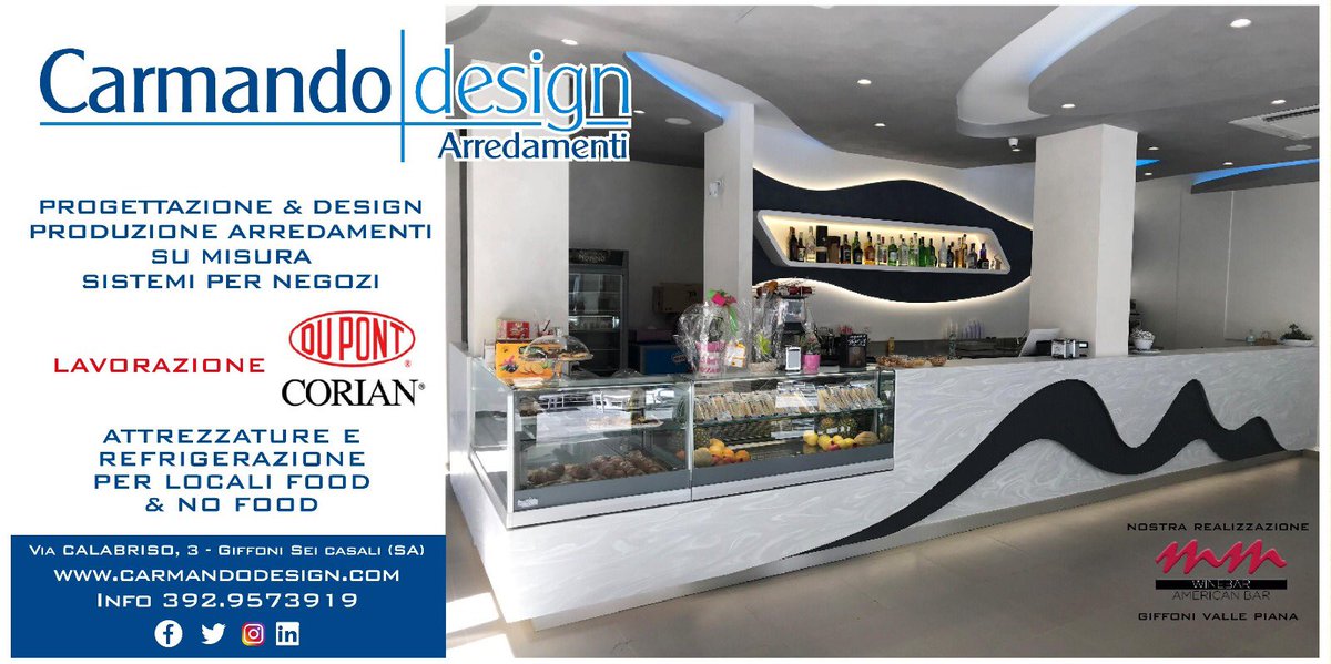 DesignCarmando's tweet image. #bar #winebar #corianDupont #carmandodesignarredamenti