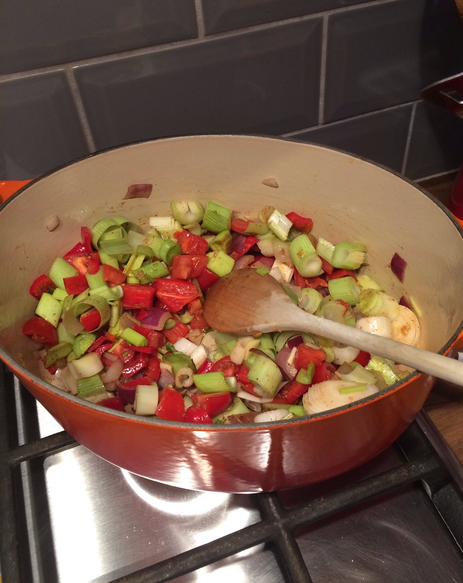 pollyosborn's tweet photo. When you're cooking from @doctors_kitchen it is ALL COLOUR #yum #mediterraneancod https://t.co/URjRmEqTTG