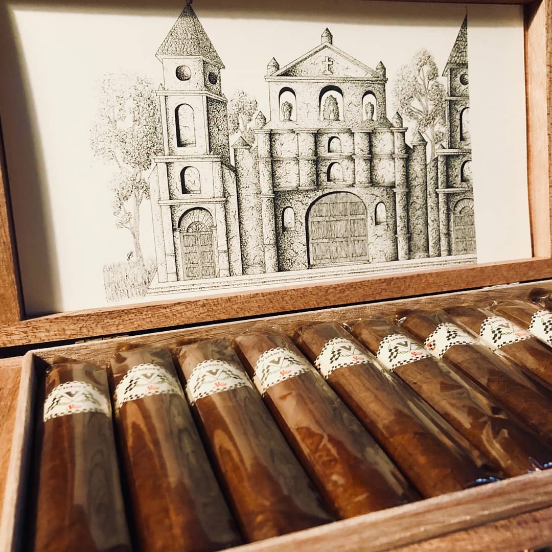 Our assistant Jacob is an amazing artist! Check out one of the #cigar "art box" pieces he created for our client <a href="/LaSonrisaCigars/">La Sonrisa Cigars</a> for #IPCPR18.