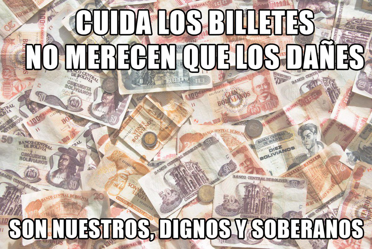 666Cuentas's tweet photo. Cuidemos los billetes que demuestran una estabilidad economica y un proceso de cambio positivo de nuestro pais. https://t.co/4v0QgMdjop