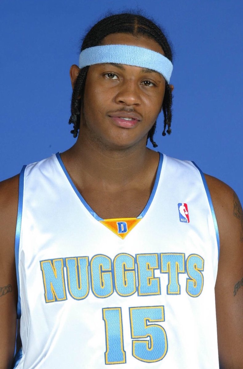 Timeless Sports On Twitter 2003 Rookie Carmelo Rocking The Braids And Headband Look