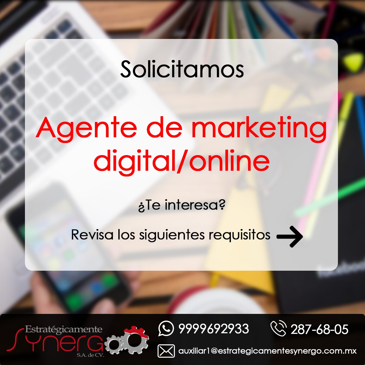 rhsynergo's tweet photo. ¡Tenemos vacantes para ti!

Visita el siguiente link https://t.co/eNamwkqncG

#FelizJueves #EmpleosEnMerida #YoBuscoEmpleo #Synergo https://t.co/eCdopE12DJ