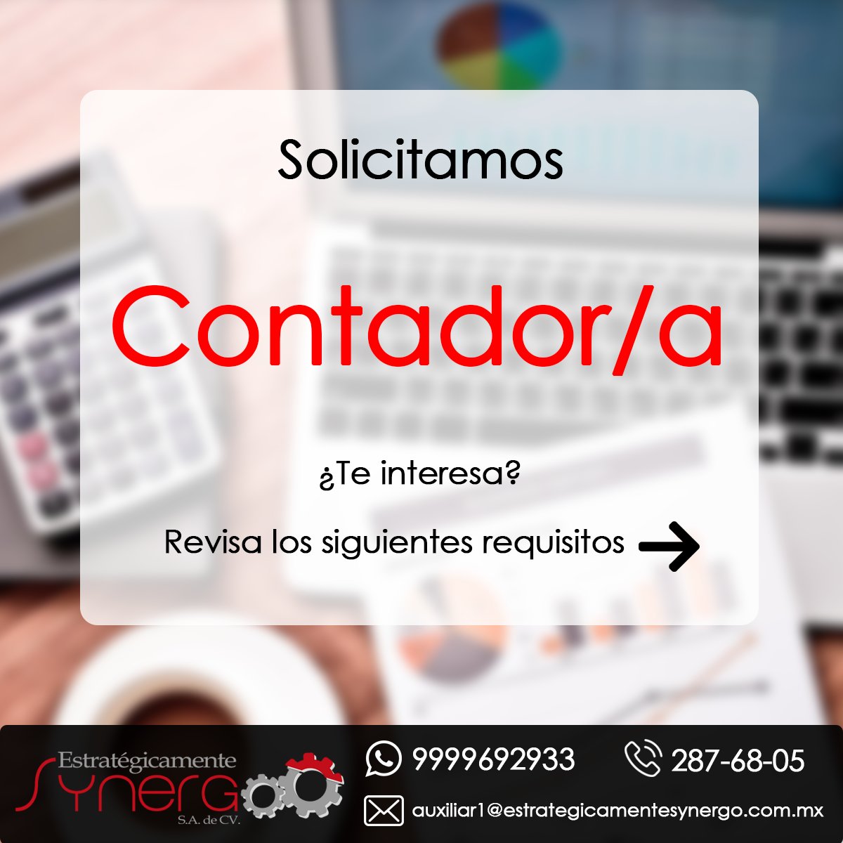 rhsynergo's tweet photo. ¡Tenemos vacantes para ti!

Visita el siguiente link https://t.co/eNamwkqncG

#FelizJueves #EmpleosEnMerida #YoBuscoEmpleo #Synergo https://t.co/eCdopE12DJ