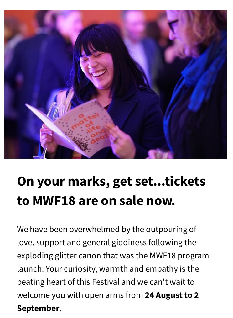 FlossAus's tweet image. Look at these two awesome people having a great time at #MWF18