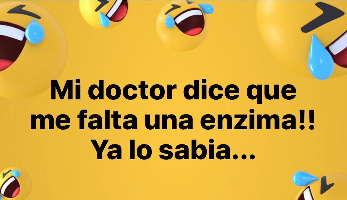 polo_polo's tweet photo. El doctor me dice que me falta una enzima!!!! Ya lo sabia... 😂😂🤪 https://t.co/qJmFYzZ7Pl