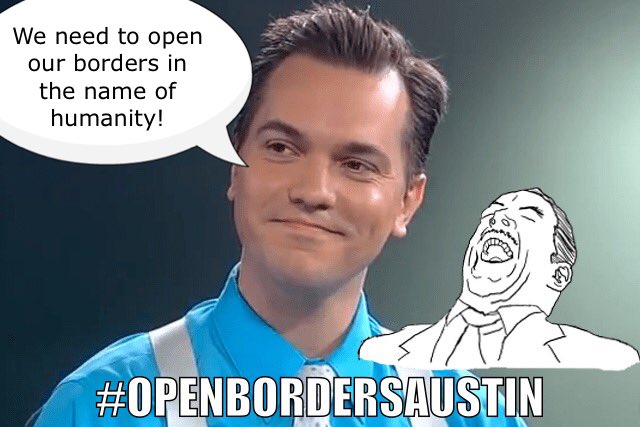Fred__Simpson's tweet photo. #OpenBordersAustin is generous with our country! #WalkAwayCampaign
#AmericaFirst
#MoSen
#FireClaire
#Conservative
#Patriot
#NavyVeteran
#Termlimits
#Grassroots
#Pro2A
#Prolife
#BuildTheWall
#SykesforSenate
@SykesforSenate
@MDarleneSykes
#MAGA https://t.co/hhvxB7KZIx