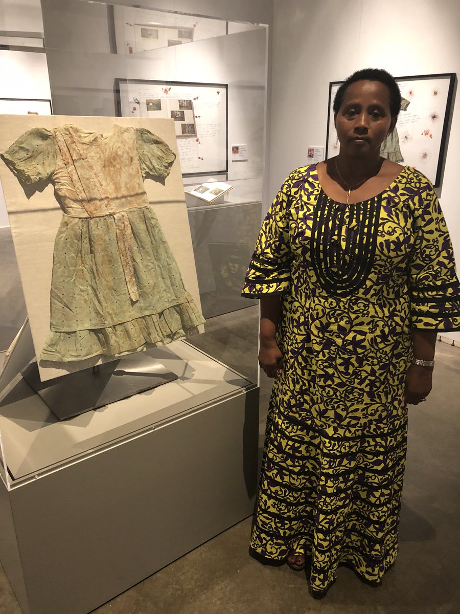 cshepherd's tweet photo. Ralph Rehbock and Immaculee Mukantaganira are genocide survivors. They’re featured in a new exhibit @ihmec. My story on @WBEZ Friday @MorningEdition https://t.co/hj3BkhyXcu