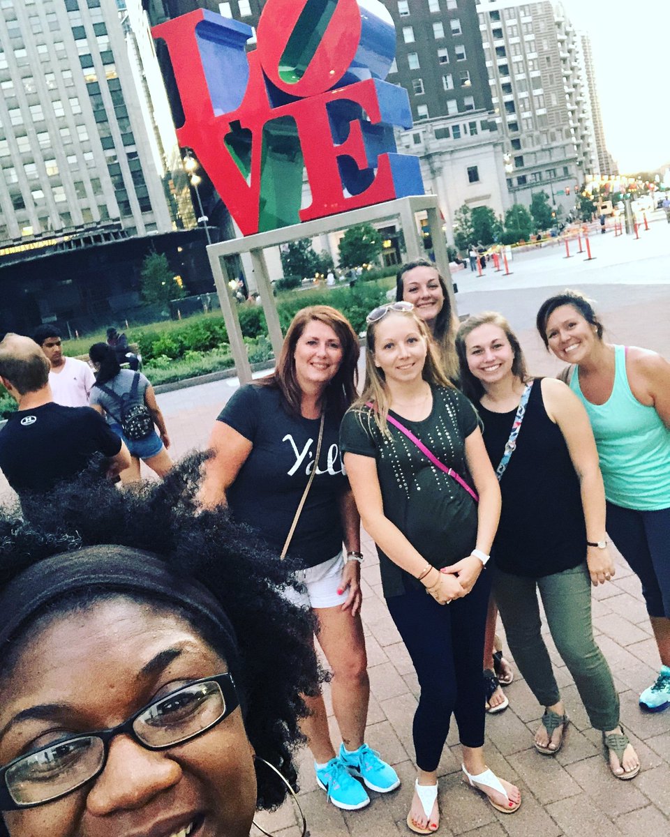 thebuckley3's tweet photo. Fun in Philly with the girls! @insideroom309 @MsSegebarthsAIG @brittany_gamber #AVIDSI18 #thisisAVID  #Philly https://t.co/1kdLBLbZxE
