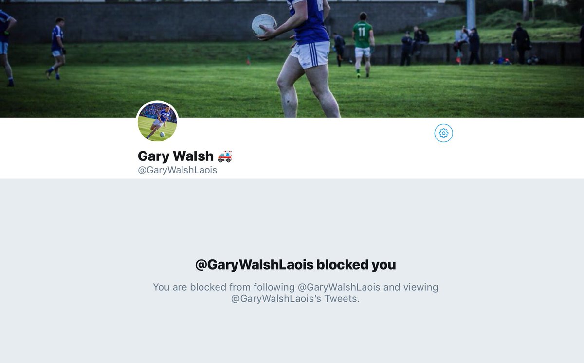 lepbeard's tweet photo. So @GaryWalshLaois #blocked me for retweeting his tweet about #IBelieveHer #PaddyJackson #StuartOlding #BlaneMcIlroy #RoryHarrison #IRFU @UlsterRugby @IrishRugby #acquittedtherugbyrapetrial @mwhire @CLGLaois have yet to respond... https://t.co/McsPbp3SEM