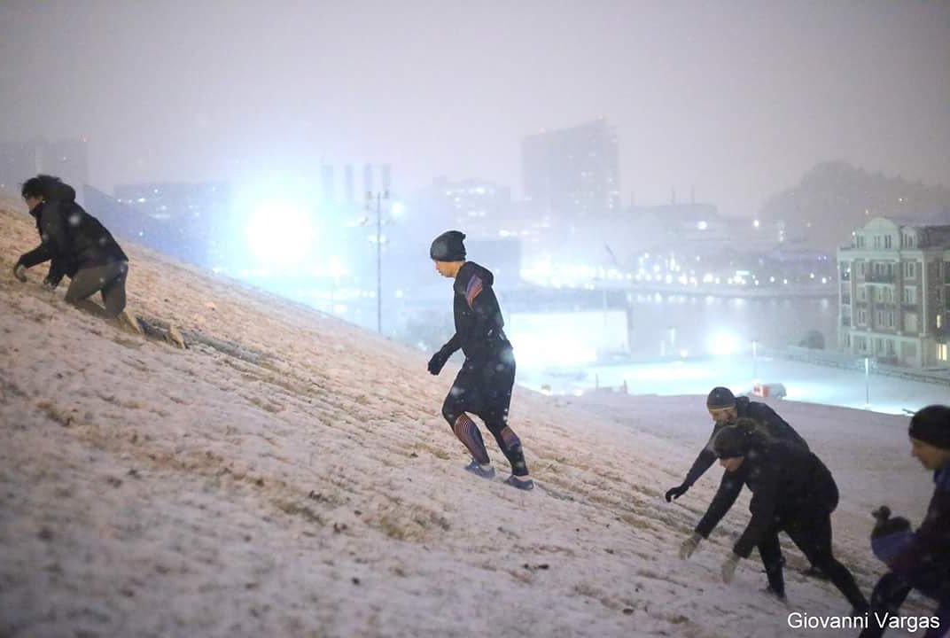 Tomorrow's workout will not look like this. We promise. #justshowup 6:30am, Patterson park central pavilion!