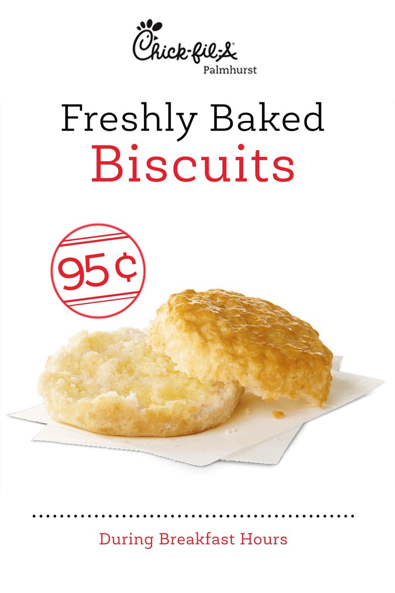 CFAPalmhurst's tweet photo. Looking forward to serving you our delicious free coffee tomorrow! Don’t forget to add our enormous, never-frozen biscuit too! #CFAPalmhurst https://t.co/swRRujSL8C