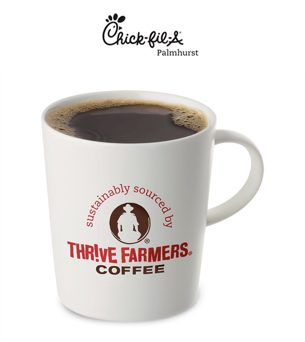 CFAPalmhurst's tweet photo. Looking forward to serving you our delicious free coffee tomorrow! Don’t forget to add our enormous, never-frozen biscuit too! #CFAPalmhurst https://t.co/swRRujSL8C