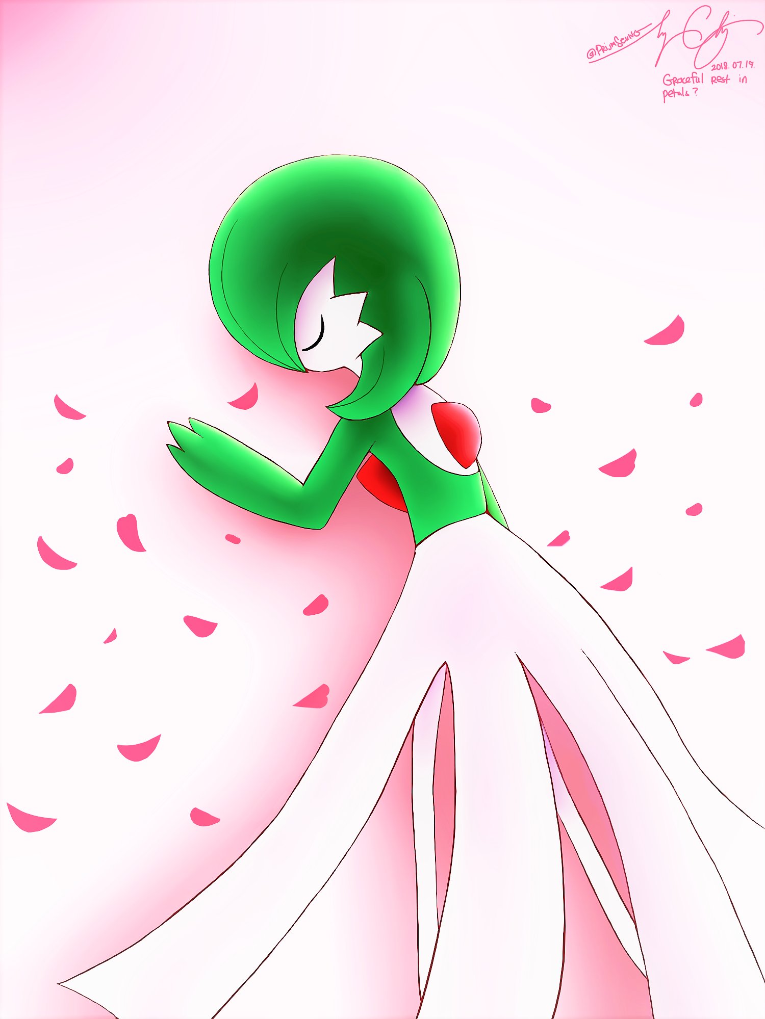 Seung Choi on X: Strolling in a Rainy Park #pokemon #gardevoir