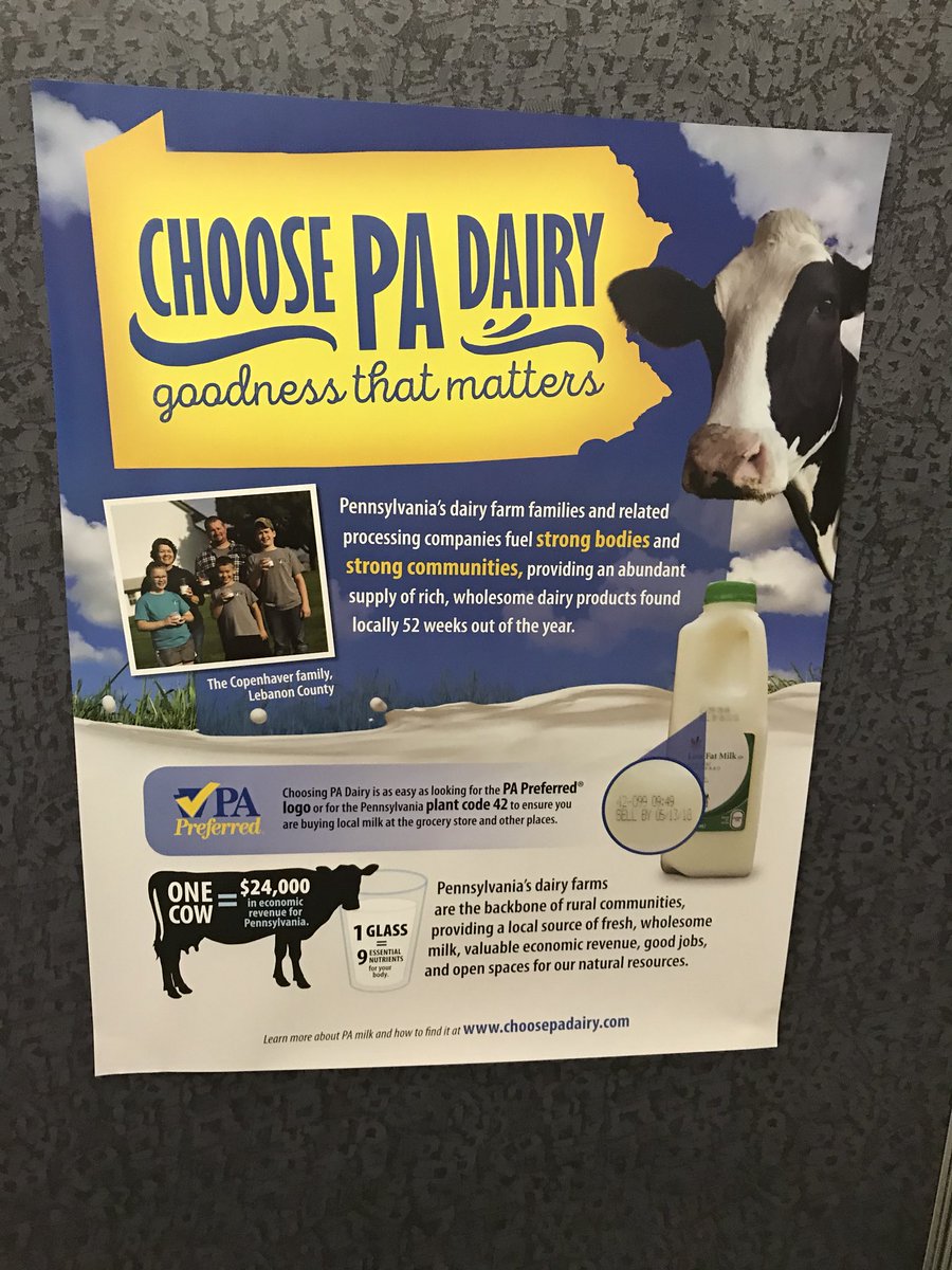 GnazzoPromotion's tweet photo. Thanks @susanWGAL @WGAL for covering #PA’s world-class #dairy industry & its major contributions to communities across the state & to our economy. #ChoosePADairy #milk NEXT week tune in & catch Susan’s reports at 5 pm & beyond with Jayne & @CtrDairyExcel ! #GoodnessThatMatters https://t.co/9hpnyc4JLM