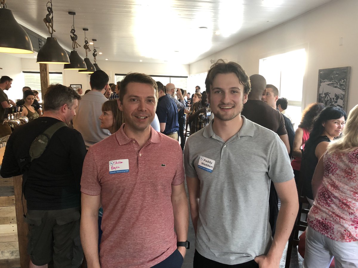paddywadden's tweet photo. Myself and @Sheldon_Payne representing @Newfound_MKTG at the @NL_Global event last night ๐ #GlobalNL https://t.co/WXp0zZUOGE