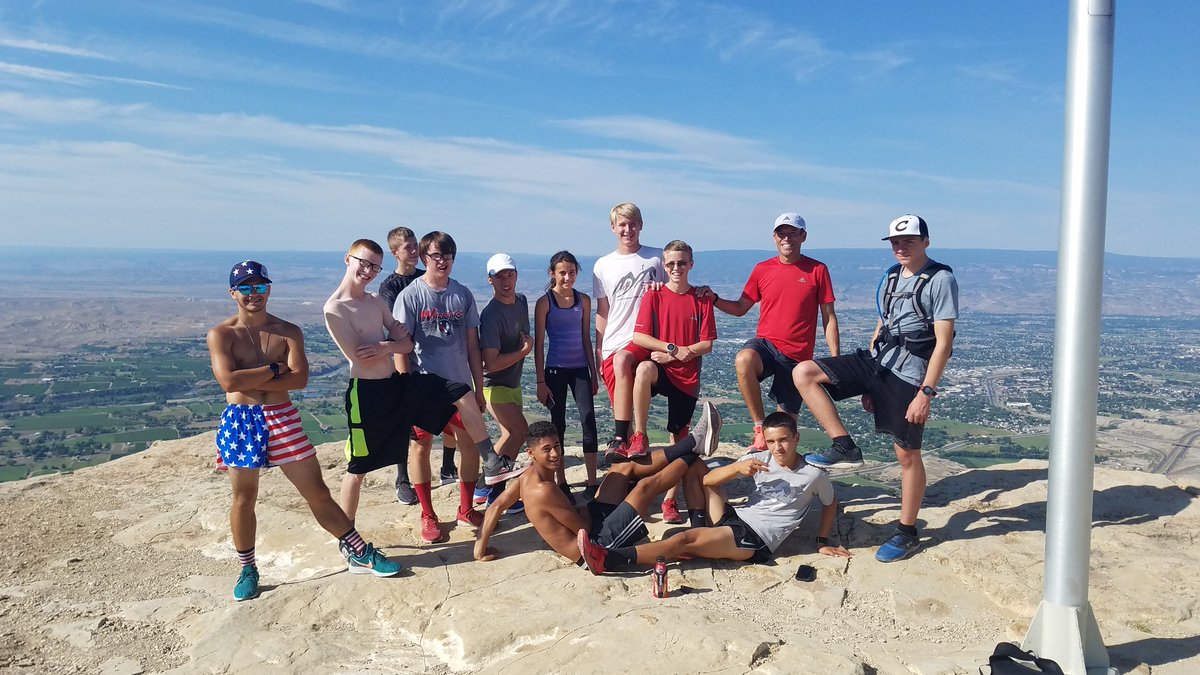 xc_central's tweet photo. Great day running the Mount Garfield Challenge today. Nothing like climbing 2000 feet in just under two miles. Great job and fun time for all. https://t.co/TMd7FrDASl
