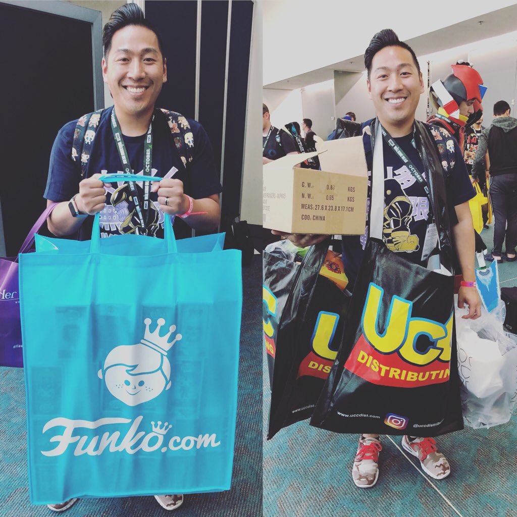 KevinKennethLau's tweet photo. This is what Christmas in July looks like!
I would say itโs been a successful 2 days of the Con so far. ๐๐๐#grateful #sdcc2018 #funko #funkofunatic #uccdistributing #thisishisheavy https://t.co/aNocAWGuDf