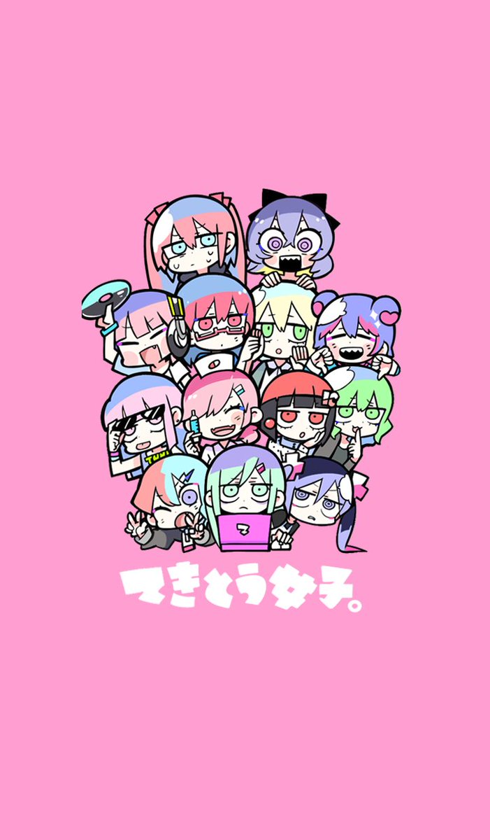 「?てきとう女子。LINE着せ替えリリースしました!? iOS/Android対応」|寺田てらのイラスト