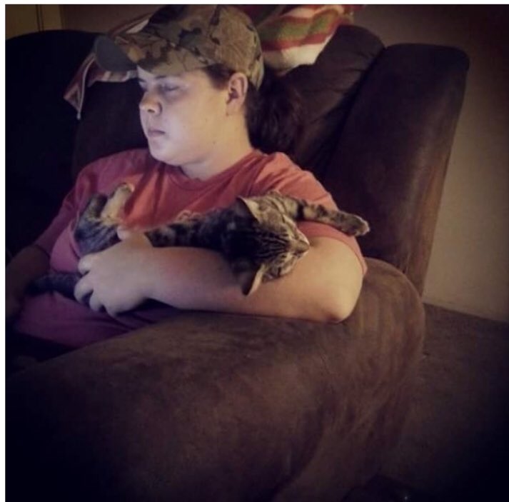 GamingwithKeegs's tweet photo. Back when my cat would let me hold and cuddle her and wasn’t such a punk 🐱❤️ #shehatesmenow https://t.co/KpnZrs0N8F