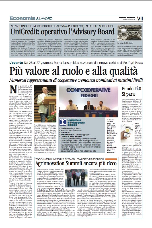 mondopadano's tweet photo. #Agroalimentare, #Cremona ai massimi livelli nazionali di #Confcooperative.
#fedagri @Confcooperativ1 #impresa #lavoro #mondopadano
https://t.co/3mSBIlKHOy https://t.co/rCYEVBlbZB