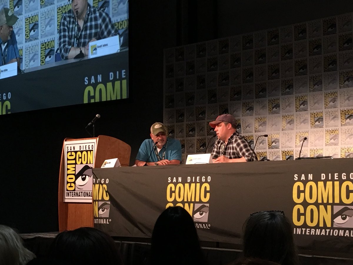 DCOfficial's tweet photo. And finally, @geoffjohns discusses his new imprint, THE KILLING ZONE: a story across several books that takes place from the 1940s all the way to the 2040s, featuring DC characters who haven’t been seen in years—maybe even decades. #DCSDCC https://t.co/ATTm1x6fxl