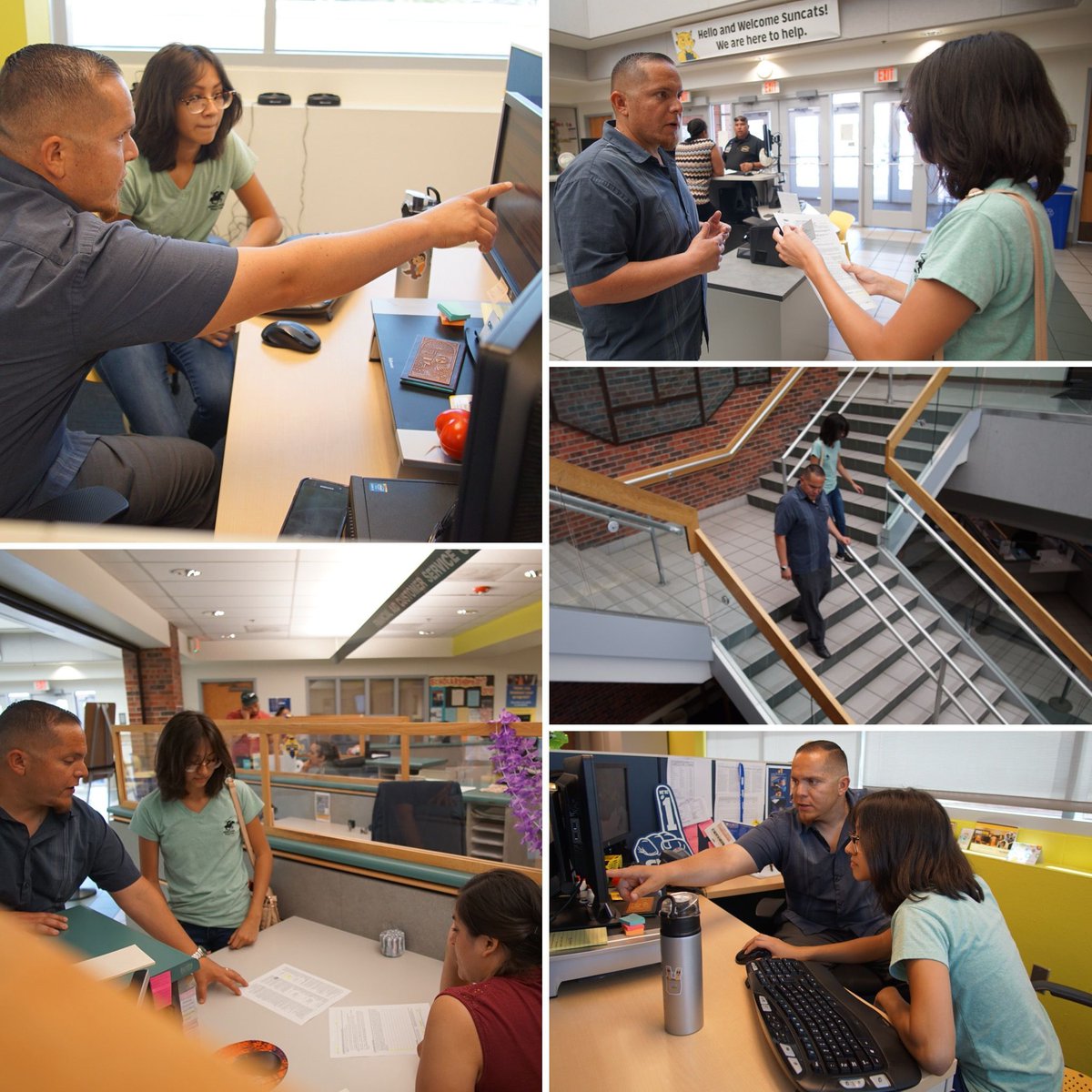 CNMsuncats's tweet photo. Okay, so you've been accepted at CNM but still have questions about things like financial aid. Our navigators are here to help!
Meet Mark + Daniela here: https://t.co/zsAezKDyJN
#ABQ #NM #CreateYourFuture #ChooseCNM #ThePathUp https://t.co/3kIok0NMu6
