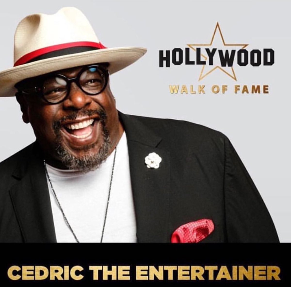 kapsi1911's tweet photo. Congratulations to Brother #CedricTheEntertainer on receiving a star on the Hollywood Walk of Fame today!!! #Achievement  📸 credit/source @cedtheentertainer https://t.co/dbXdJCwSRK
